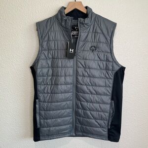 NWT Under Armour‎ Storm Vest Men's Large Black Insulated Puffer Vest Logo Casual